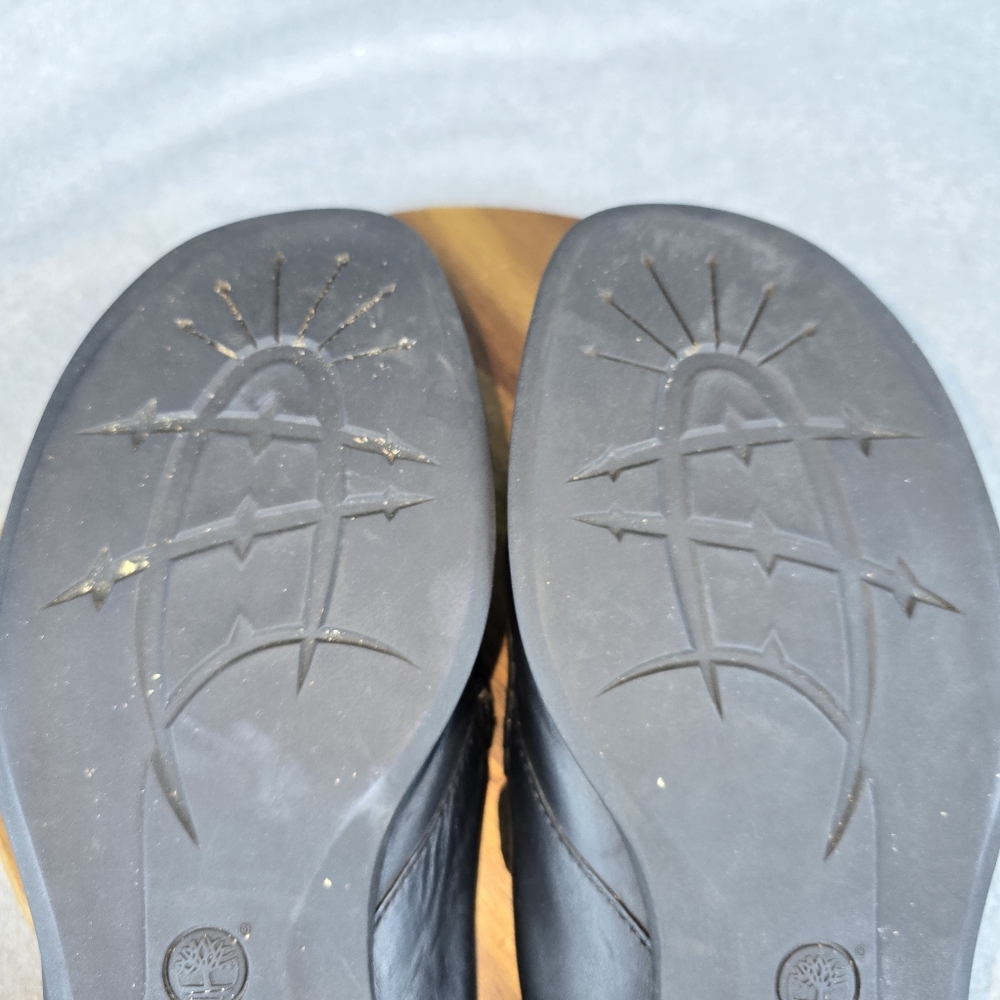 Timberland loafers open back genuine leather slip ons Womens 9.5 m Almost New - Picture 8 of 8